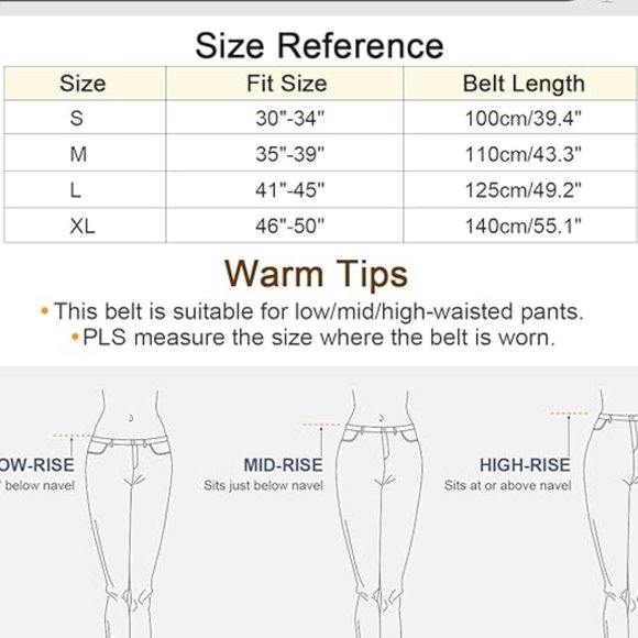 2 Pack Women Leather Belt Waist Skinny Dress H-black/White